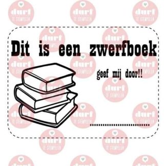 Stempel kinderzwerfboek
