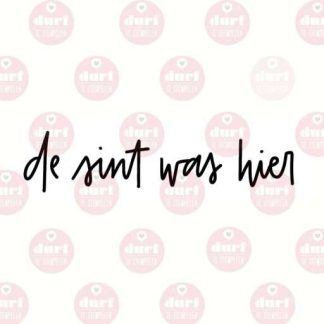 de sint was hier stempel