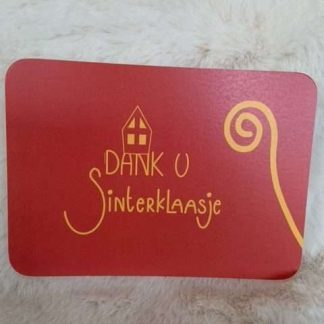 Dank u sinterklaasje