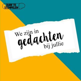 in gedachten stempel
