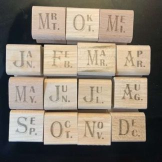 Maanden stempels