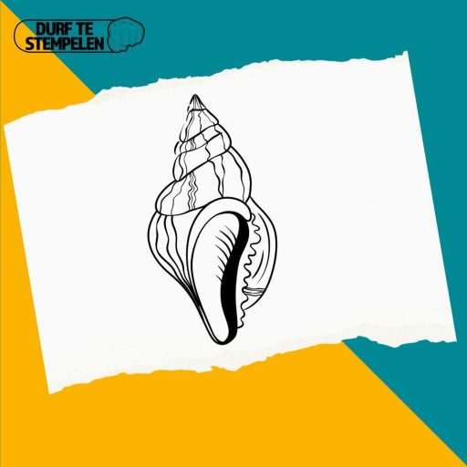 conch schelp stempel