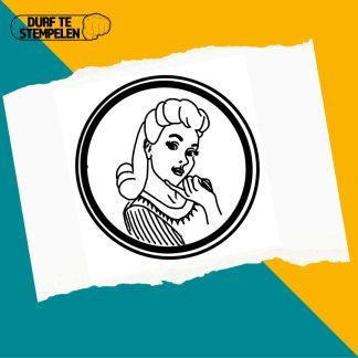 Rockabilly vintage vrouw stempel