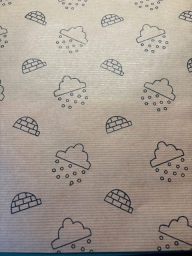Winters inpakpapier
