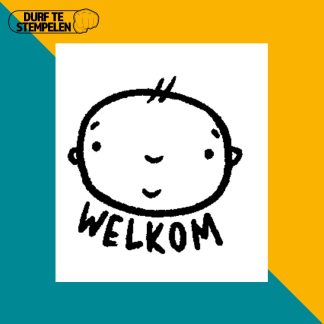 welkom baby stempel