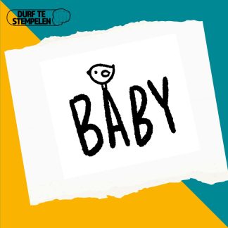 Baby vogel stempel