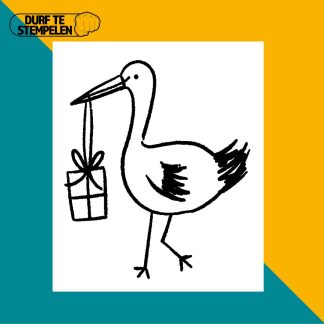 witte reiger stempel