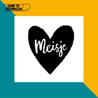 Meisje hart stempel