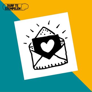 envelop met liefde stempel
