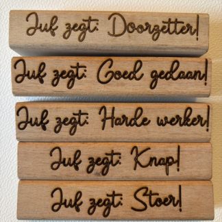 juf zegt stempelset